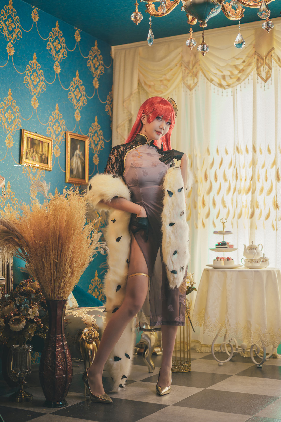 源纱希喵喵喵 – NO.017 君主旗袍[16P]