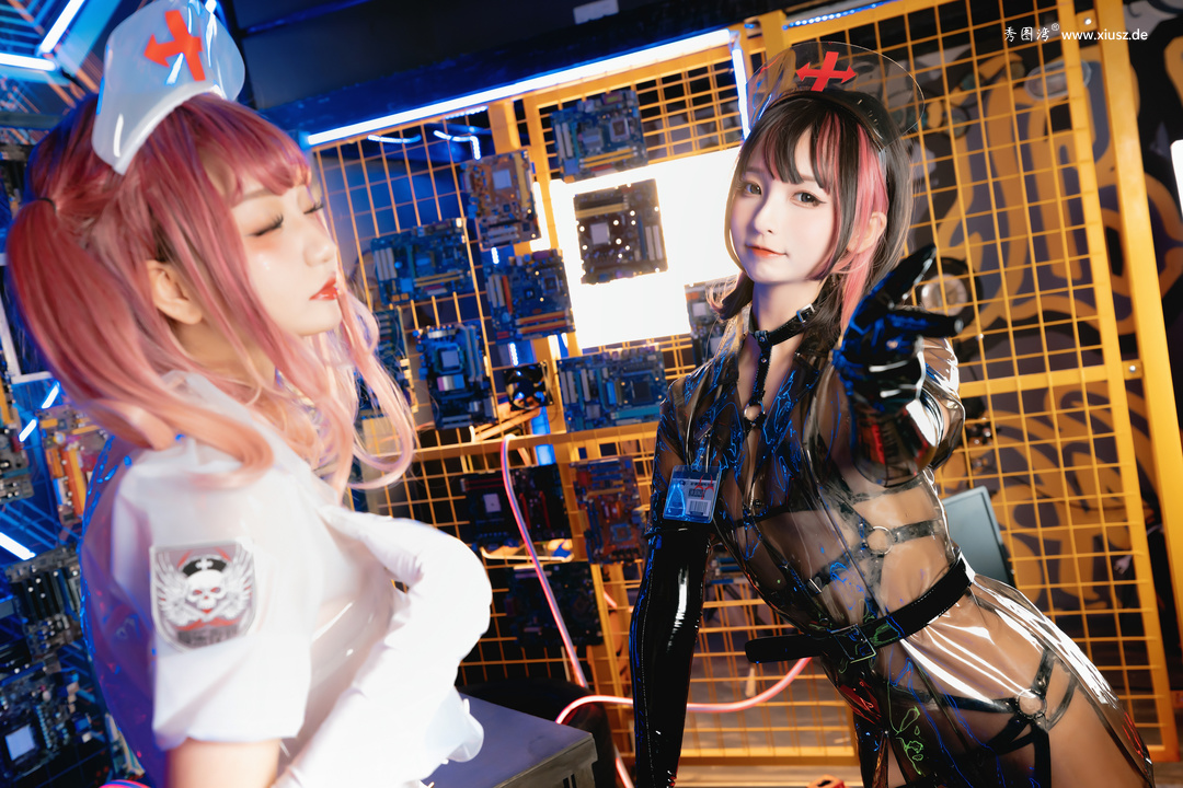 NO.050 神楽板真冬《無色哲学》透明黑白护士双人 NO.050 神楽板真冬《無色哲学》透明黑白护士双人