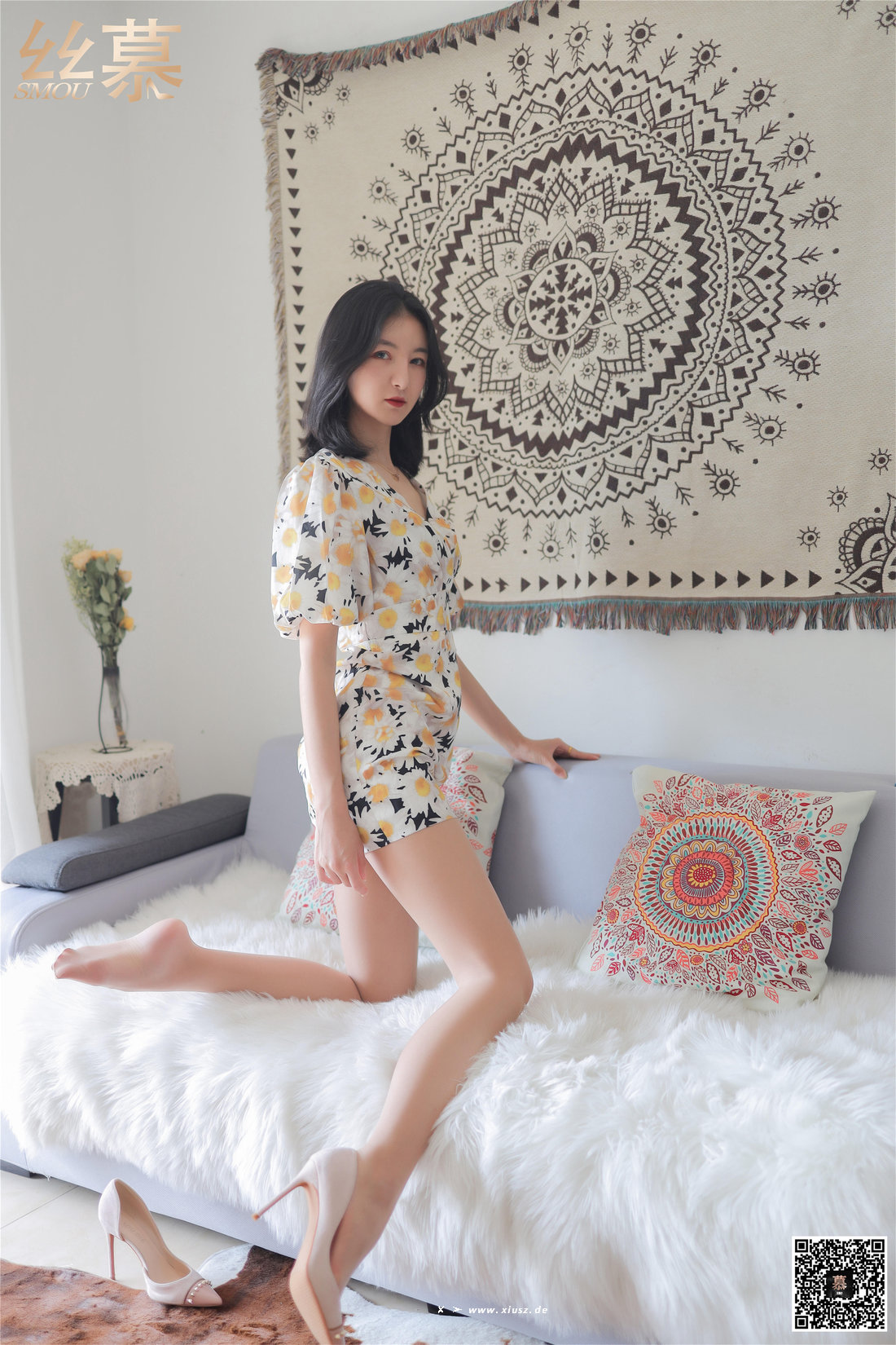 丝慕写真 SM275 茗茗 碎花大长腿 丝慕写真 SM275 茗茗 碎花大长腿