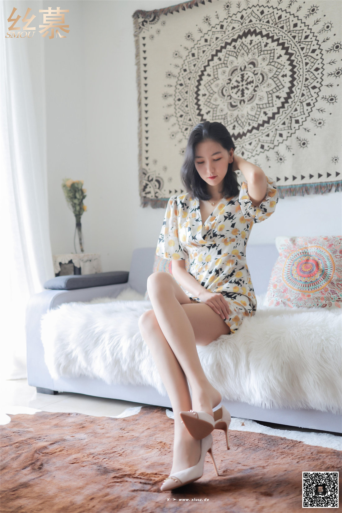 丝慕写真 SM275 茗茗 碎花大长腿 丝慕写真 SM275 茗茗 碎花大长腿