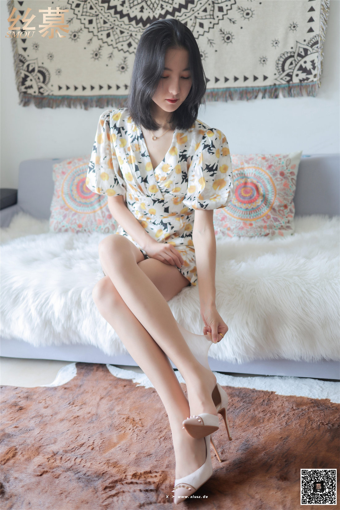 丝慕写真 SM275 茗茗 碎花大长腿 丝慕写真 SM275 茗茗 碎花大长腿